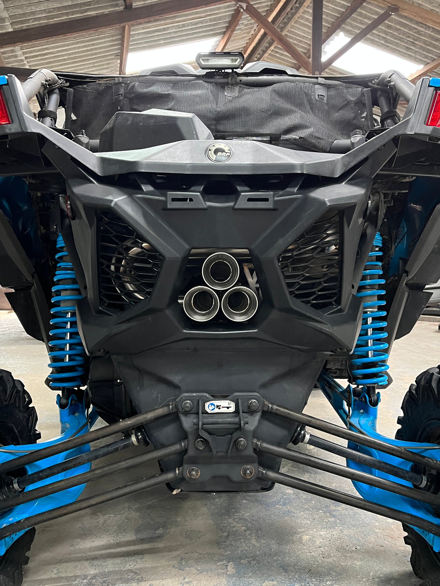Escapamento Triplo Can Am Maverick X3